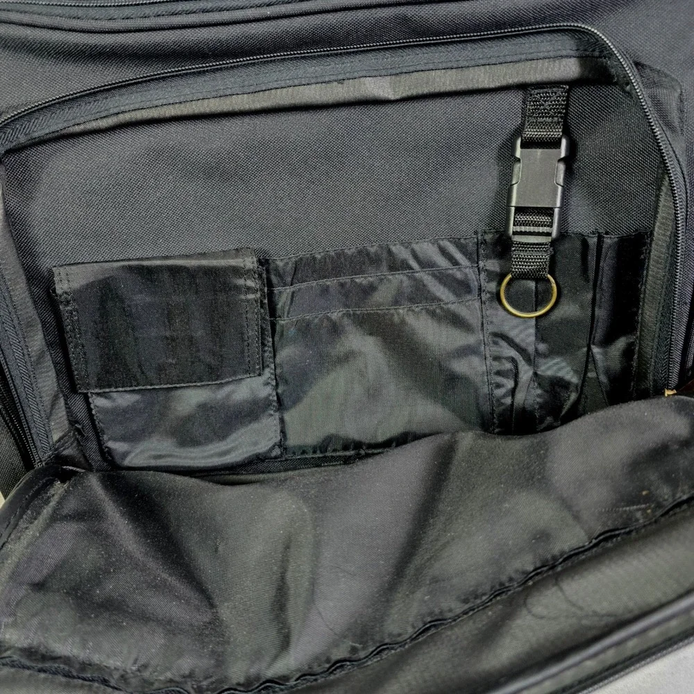 Vintage Y2K Arizona Jean Company Messenger Bag Unisex Large Black Brown Workwear